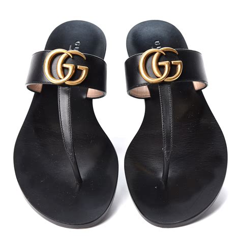 gucci thong sandals cheap|authentic black gucci thong sandals.